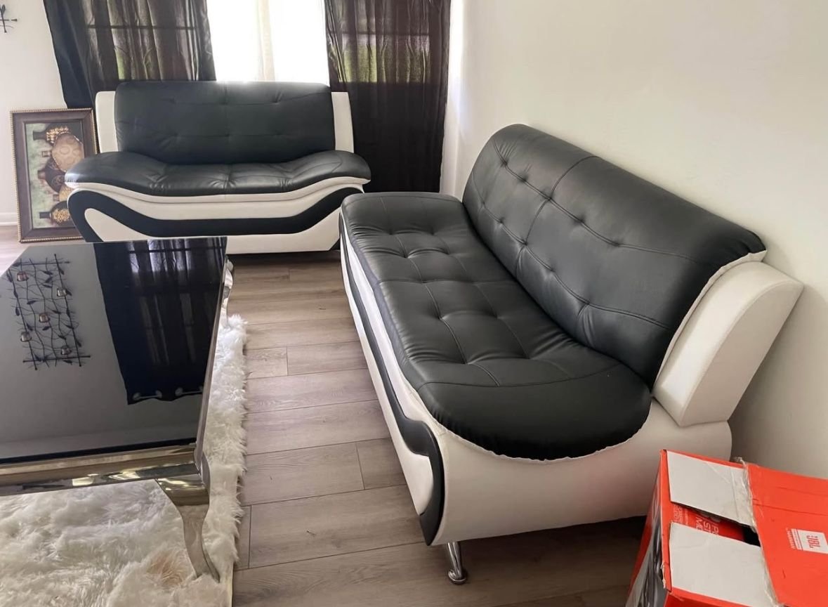 Brand New Futuristic Leather Sofa Set – 2PC & 3PC Options